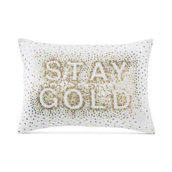 Martha Stewart Other - Stay Gold decorative pillow from Whim by Martha Stewart Collection